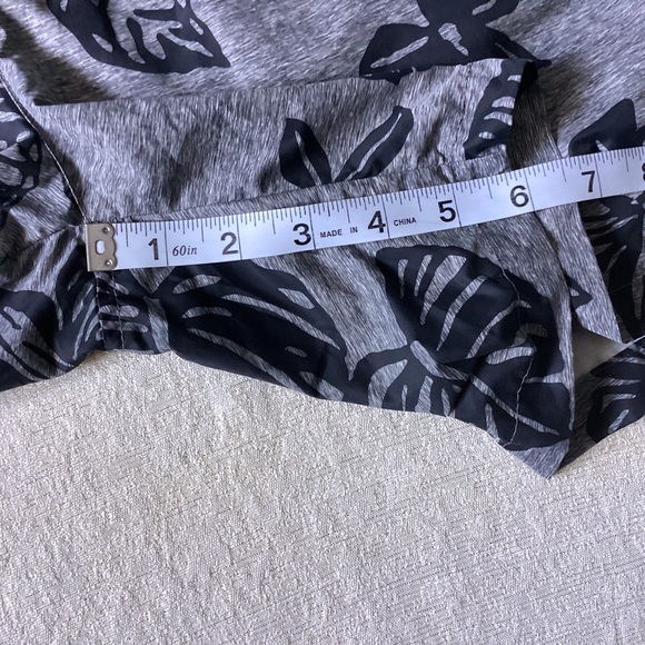Scotch & Soda Tropical Floral Print Mélange Swim Shorts XL Grey & Black - Picture 12 of 14